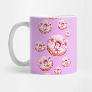 Cherry Blossom Donuts Mug